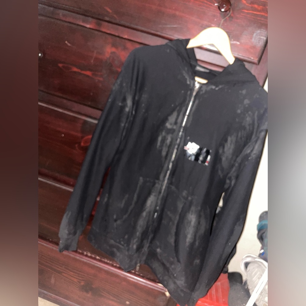 Black Balenciaga Gaffer Zip-Up Hoodie From FW22